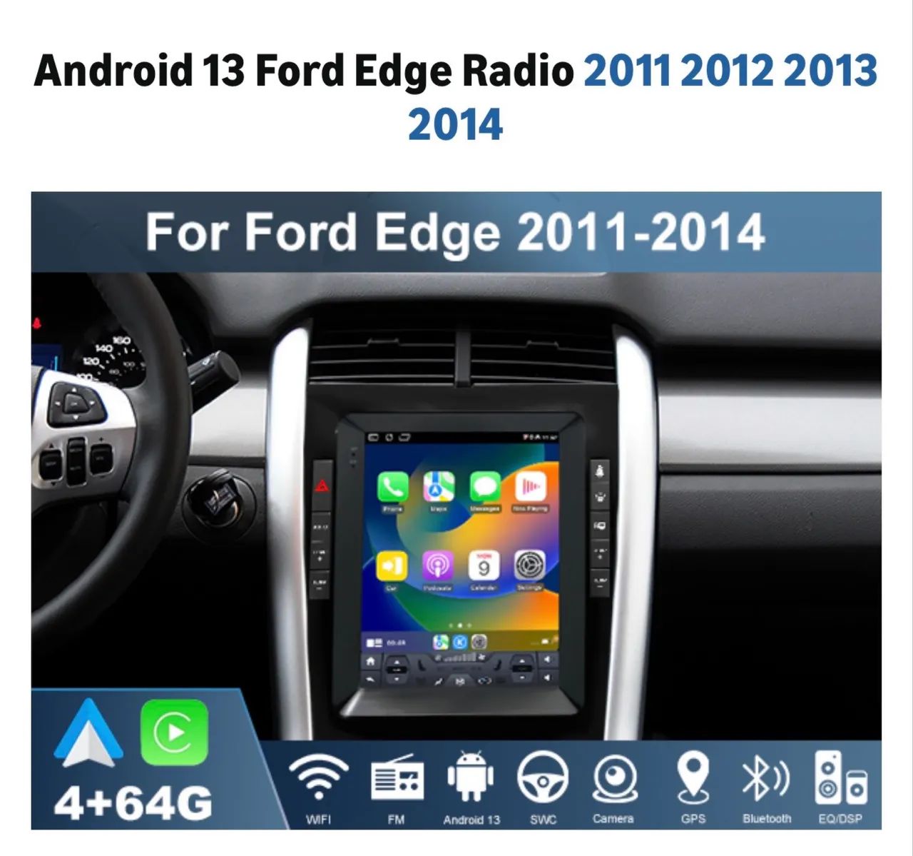 Central Multimídia Ford Edge 11/14 - Foto 3