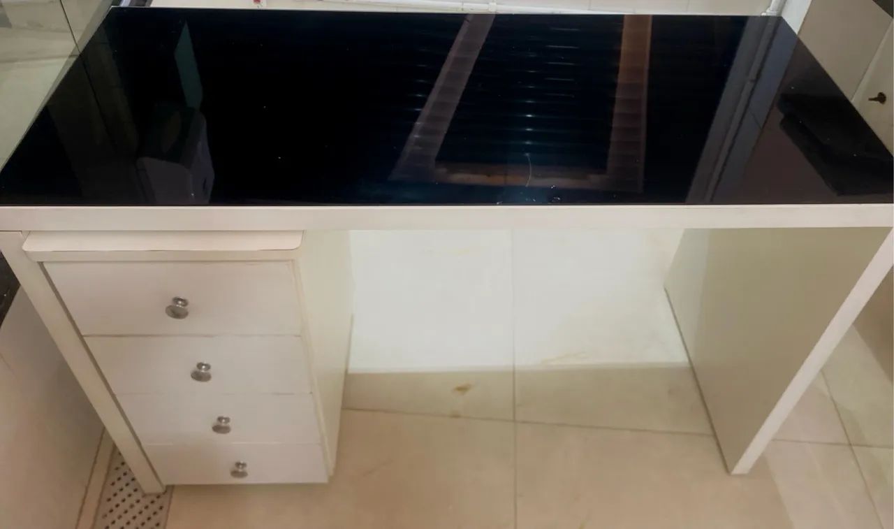 Mesa de Escritório com 3 Gavetas - Foto 3