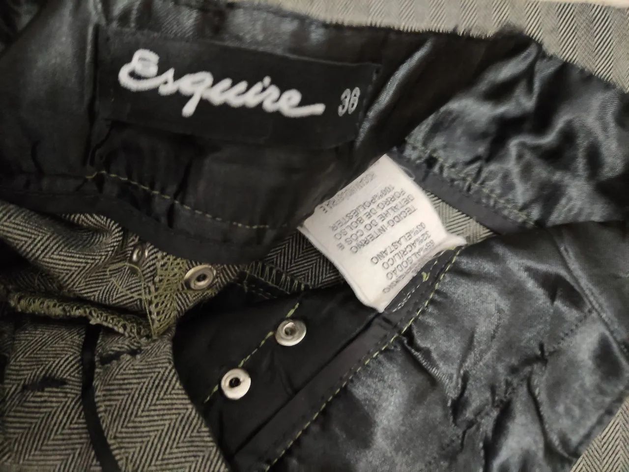 Esquire calça alfaiataria cinza - Foto 4