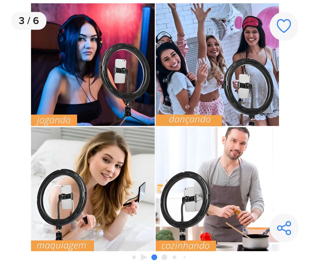 Ring Light para Fotos e Vídeos - Foto 2