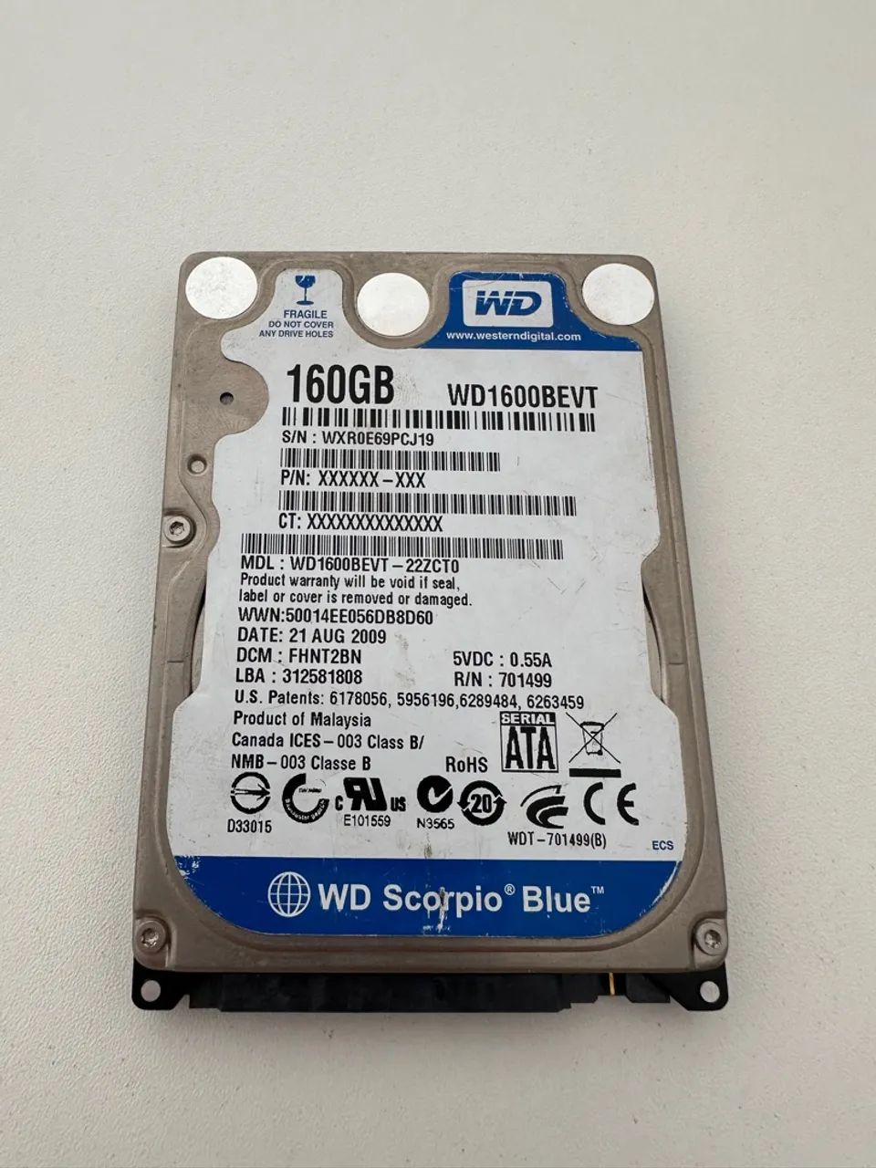 Vendo HD de Notebook 