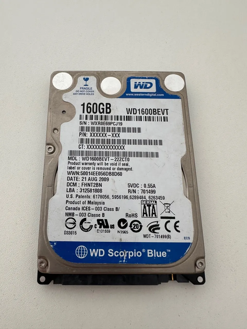 Vendo HD de Notebook
