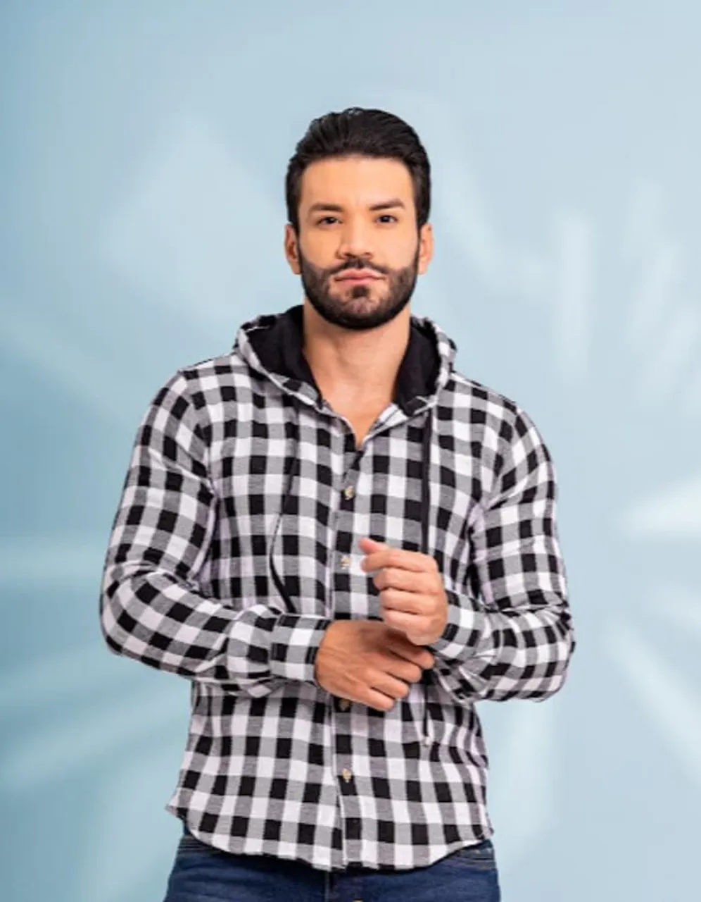 Camisa Xadrez Masculina com Capuz - Estilo e Conforto