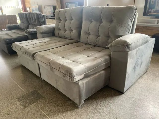 Sofá 2.50M retrátil  pilow alto Novo - Foto 4