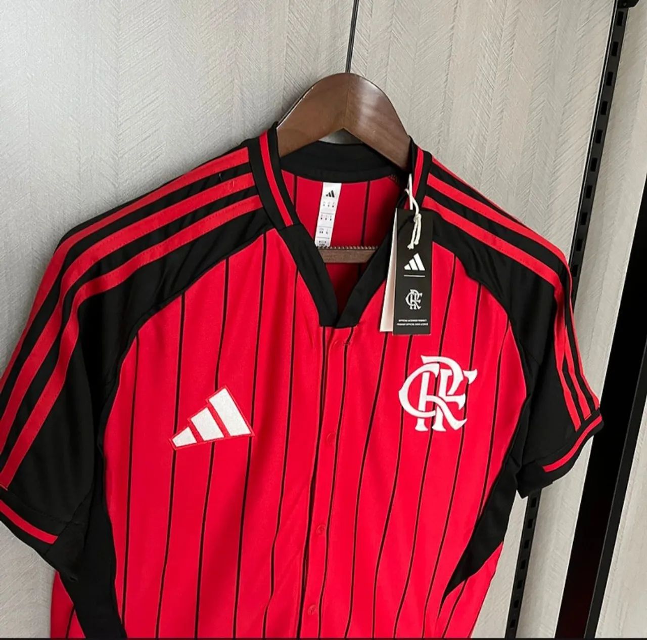 Camisa do Flamengo Adidas Baseball 2025/26 Promoção Black Friday 