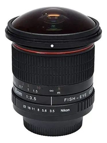 Lente Fisheye Cs 8mm F/3.5 Grande Angular P Canon + Nf Canon Ef Preto (Usado) - Foto 2