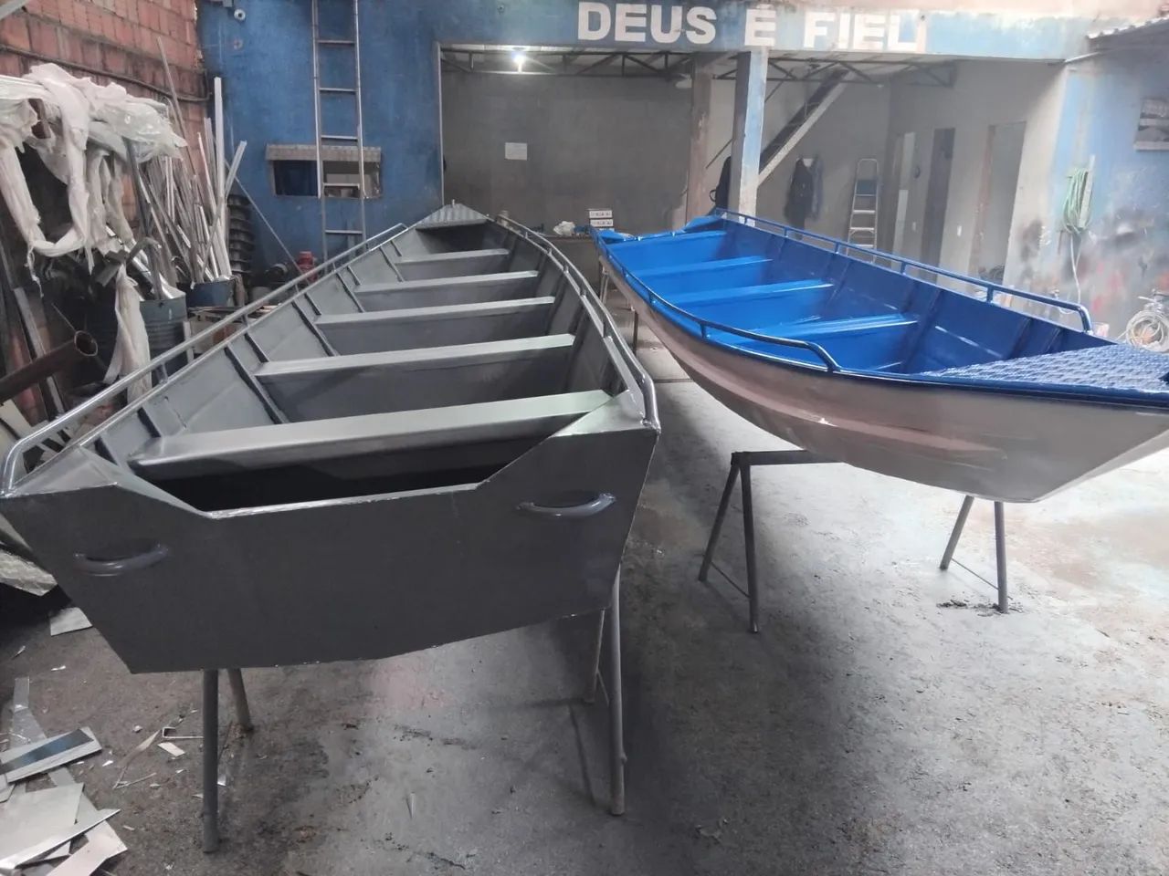 Canoa de Alumínio, 4,5,6,7 e 8 Metros\ Fabricamos todos os modelos  - Foto 7