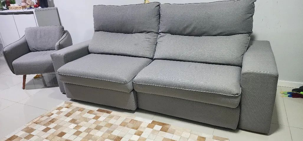 Sofá e Poltrona Semi Novos64850510467969120