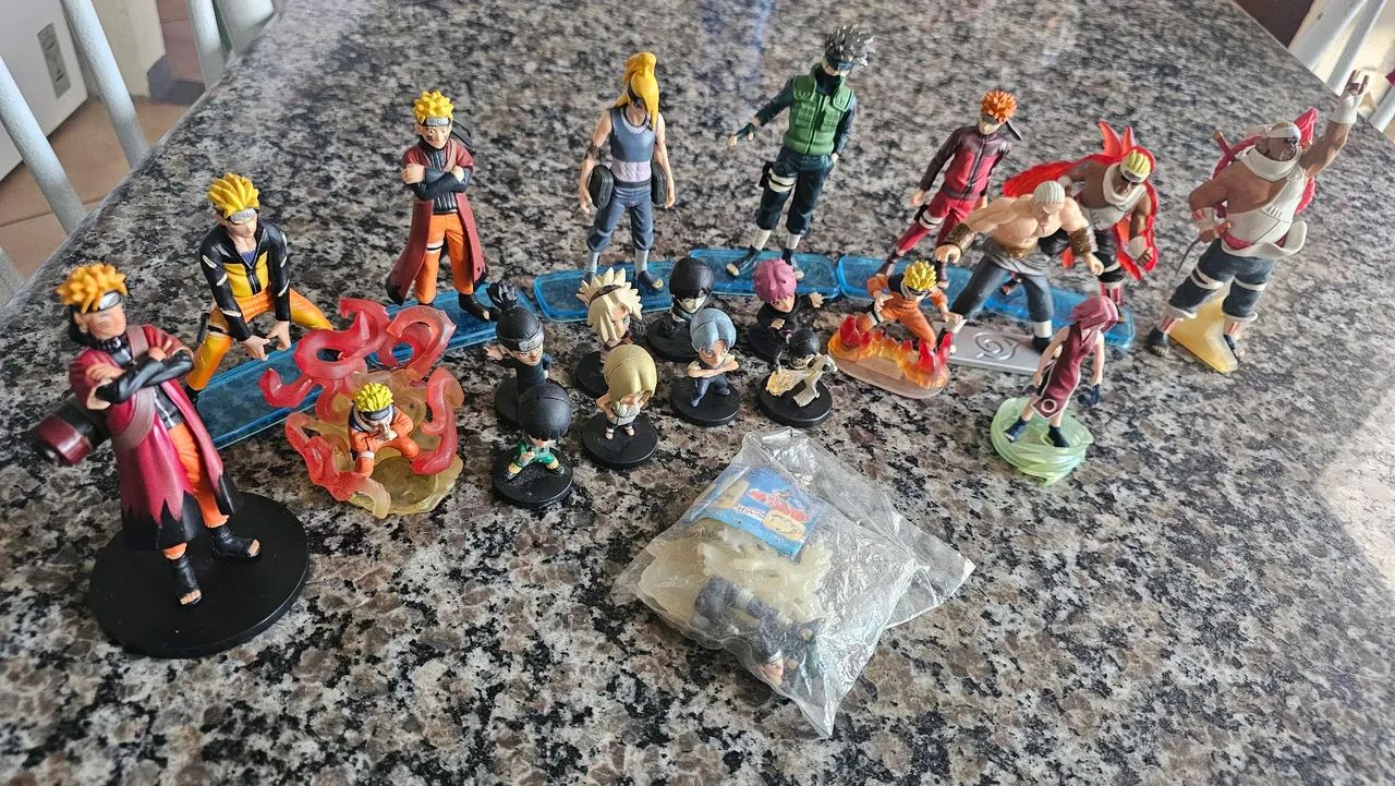 Miniaturas Naruto Monte seu combo Usadas - Foto 3