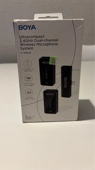 Microfone Lapela Sem Fio Boya BY-XM6-S4 - Novo - Foto 3