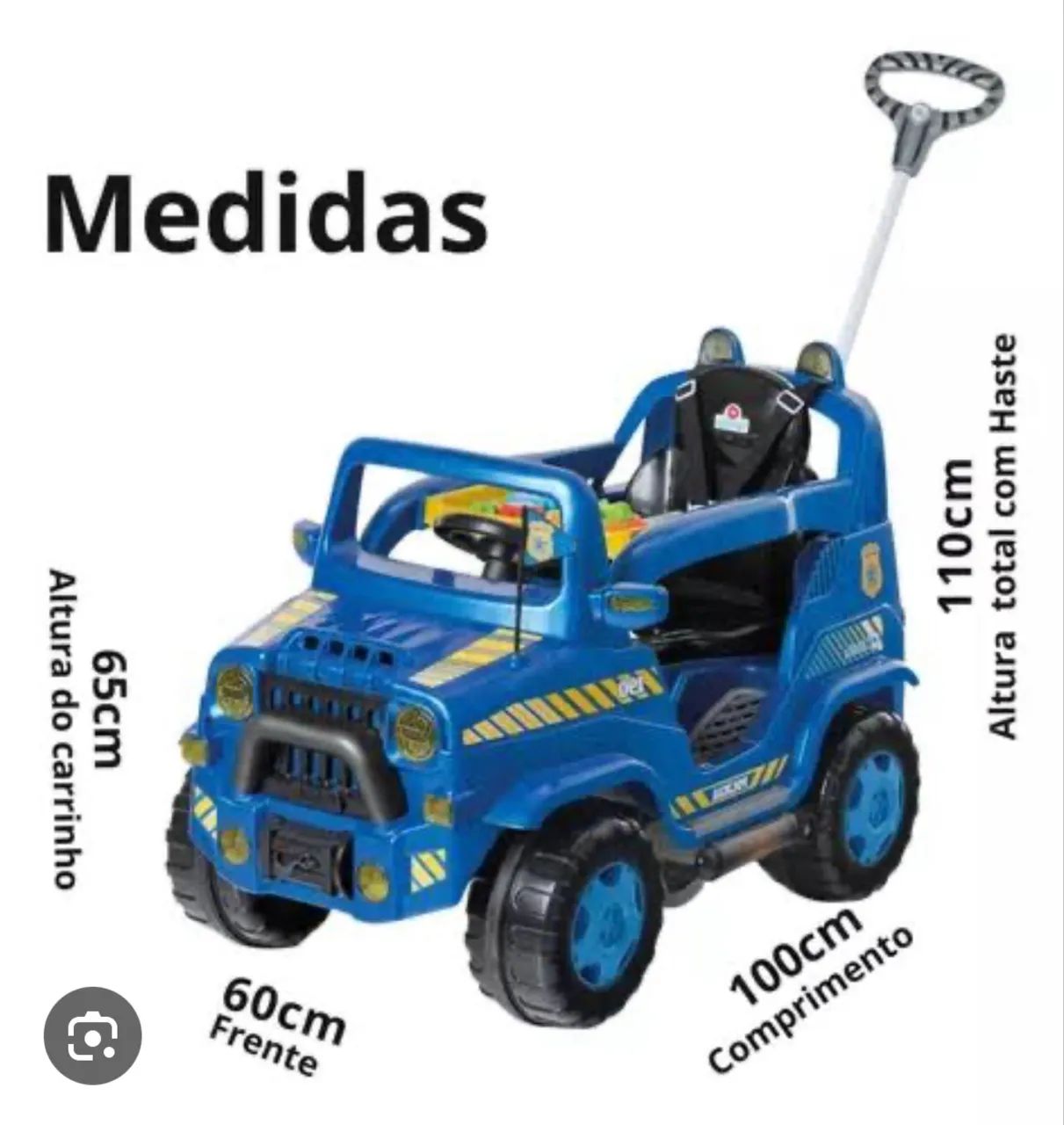 Olx Carro Pedal Para NiÃ±os Carro De Passeio Jeep Azul POLÍCIA