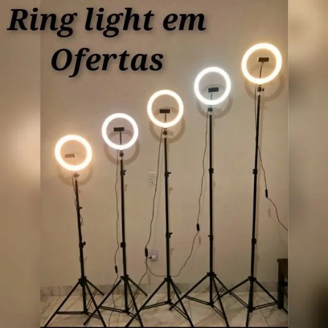 Ring Light Led 10 Polegadas, completo, loja em Rio Preto.