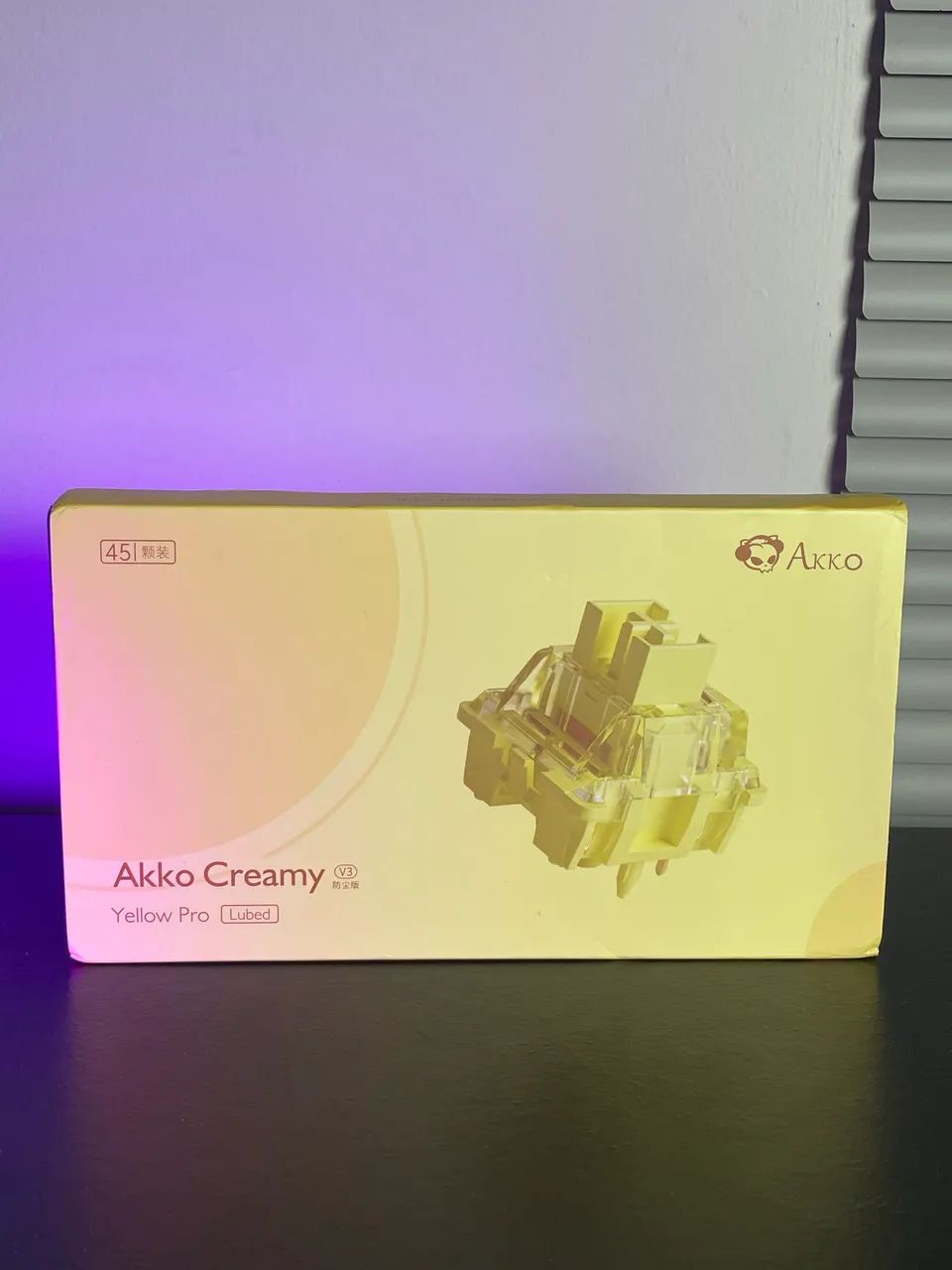 45un Switchs Banana - Akko Creamy Yellow Pro 64407622756481124