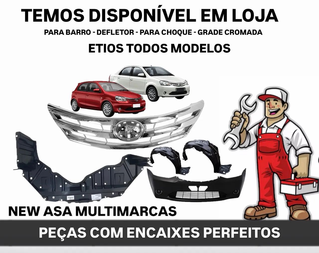 PARA BARRO - ASA - GRADES - DEFLETOR PARA ETIOS 