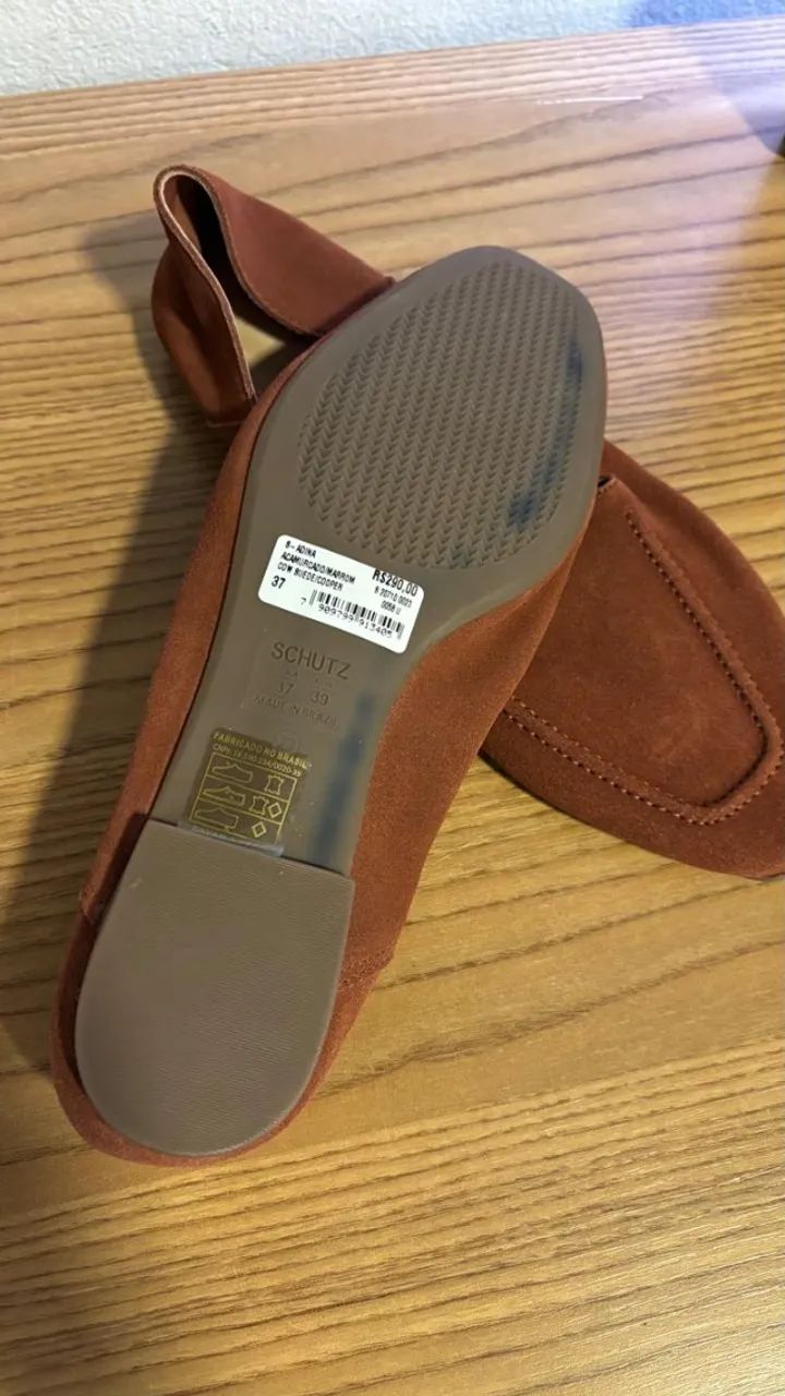 Mocassim Schutz marrom NOVO - Foto 3
