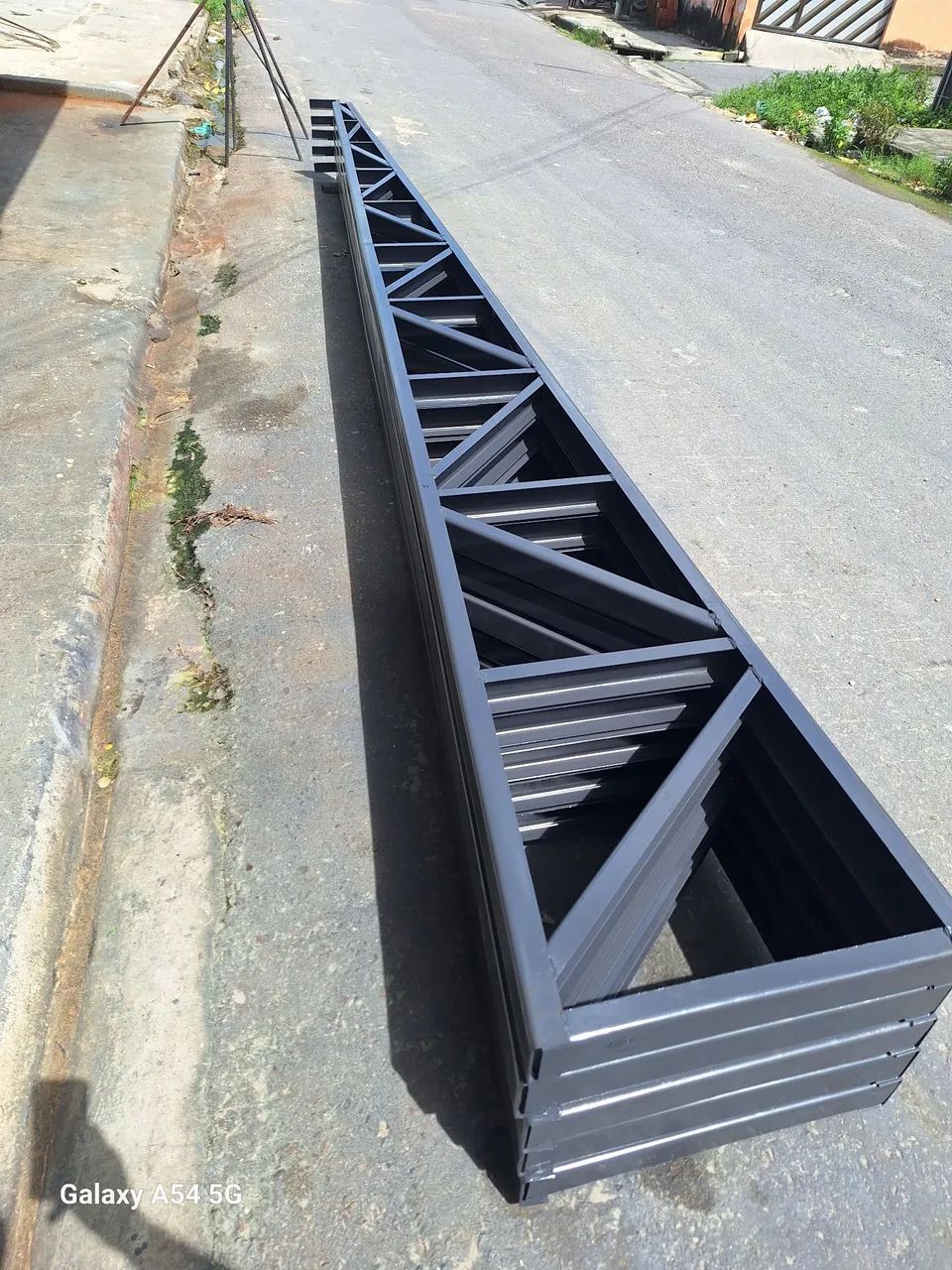 Estrutura de aço para telhado 6mt/50cm/10cm 2 polegadas chapa 14 - Foto 2