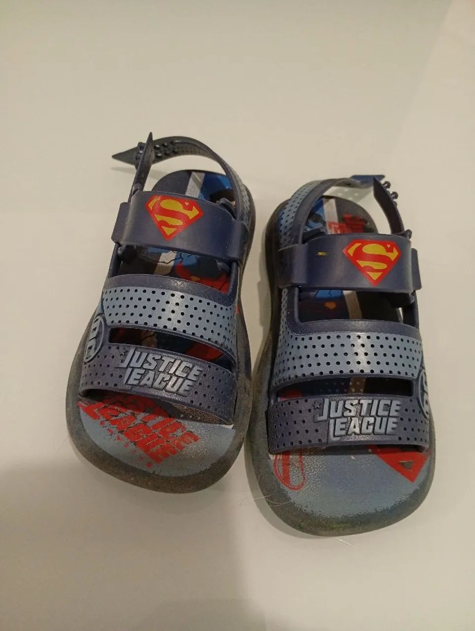 Sandália Superman Justice League - Tamanho 27