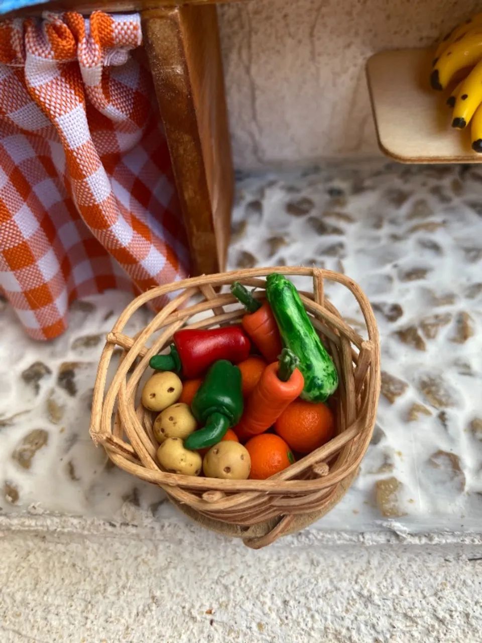 Miniatura Decorativa de Cozinha Rústica Artesanal - Peça Feita à Mão - Foto 5
