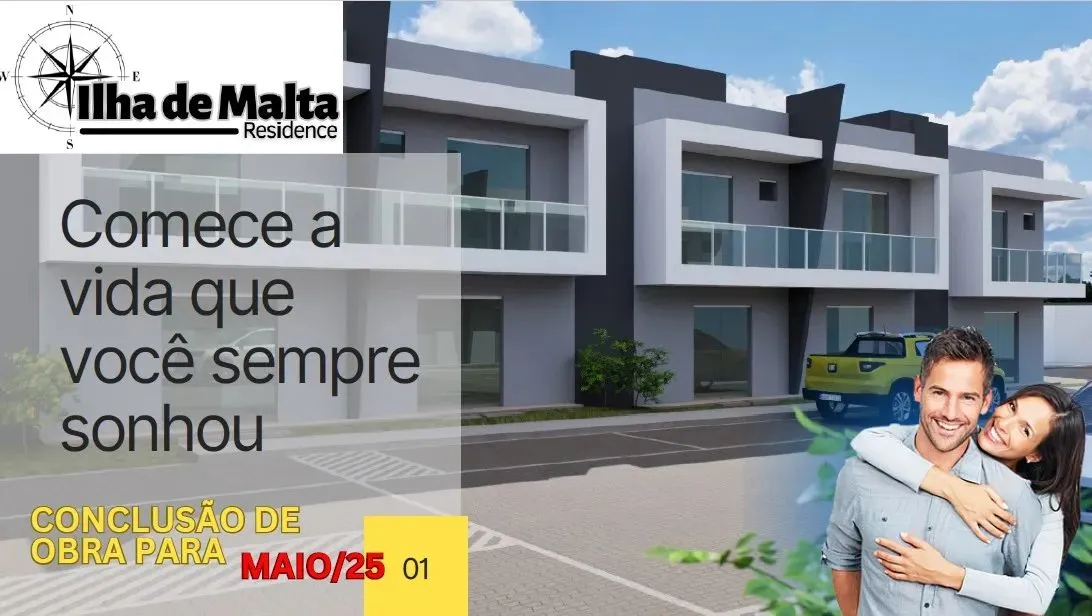 Village Duplex com 03 Quartos, sendo 02 Suítes, 107 m2, Garden Privativo, Entrega em Junho