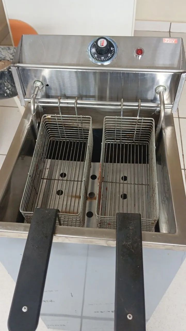 Fritadeira Industrial Água e Óleo 26 litros - Novo - Foto 5