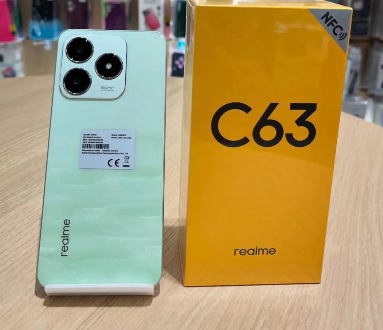 **Realme C63** 256Gb/8Ram Verde Barato e Novo 