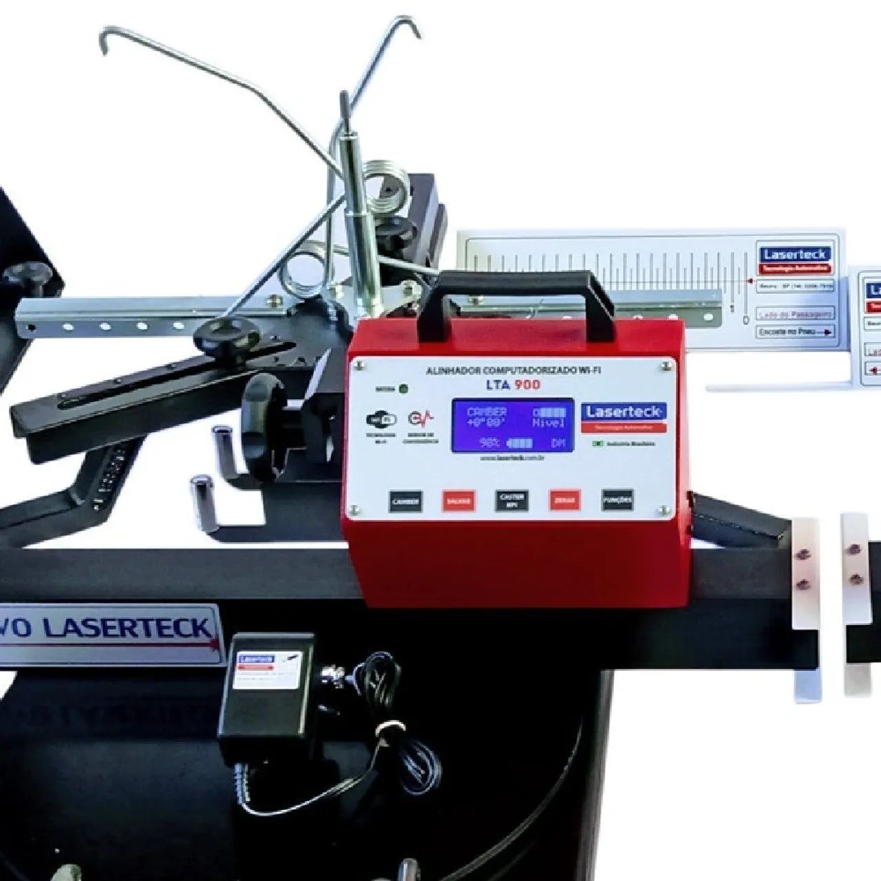 Alinhador digital com cabeças e pratos