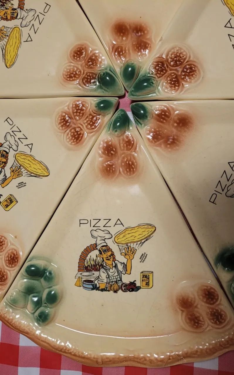 Conjunto de pratos para pizza de porcelana  - Foto 2
