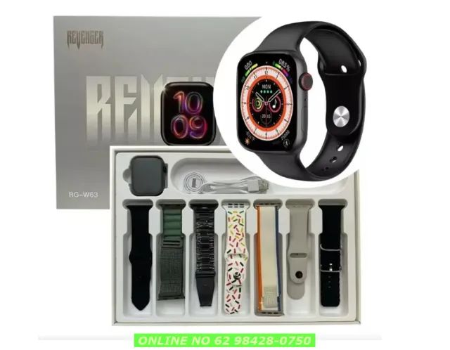 Smartwatch Relógio Inteligente 47,35mm 7 Pulseiras Revenger