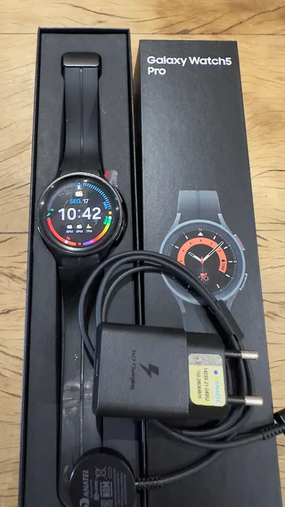 Samsung Galaxy Watch5 Pro BT 45mm Tela Super AMOLED 1.4 Preto