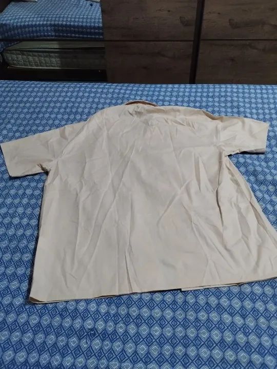 Camisa social bege original Barra crew