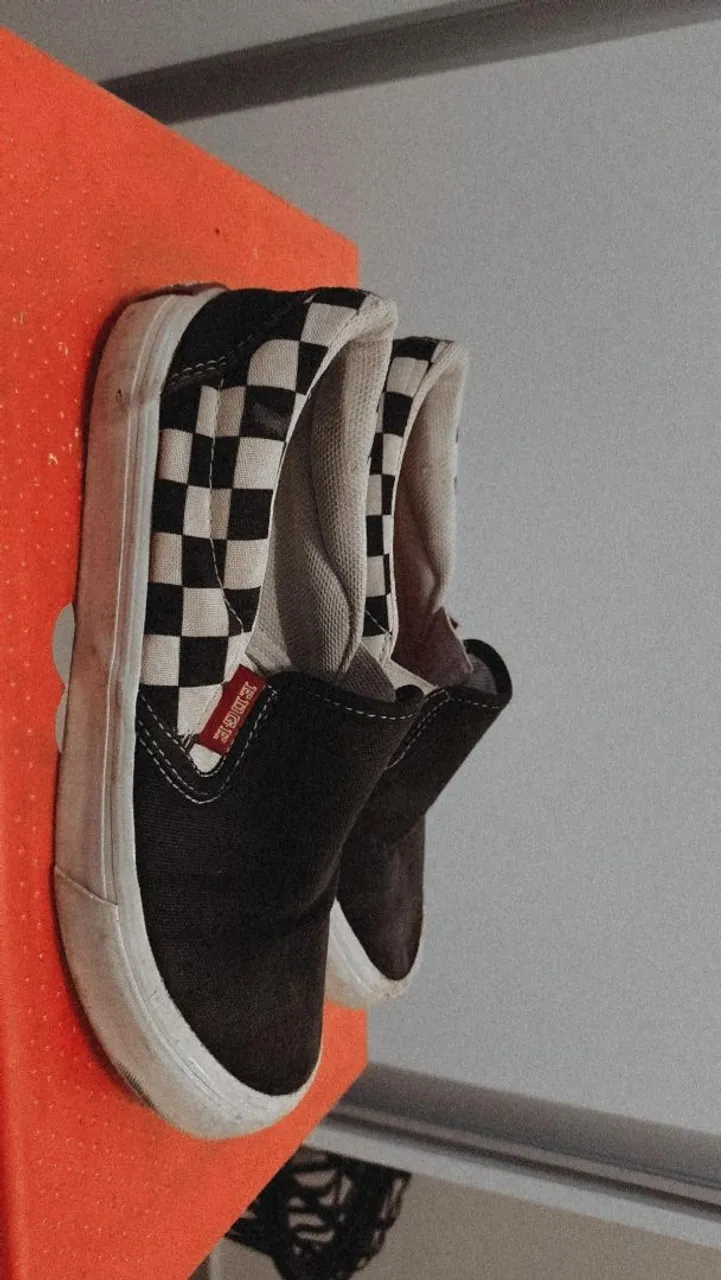 Tênis Checkerboard Slip-On