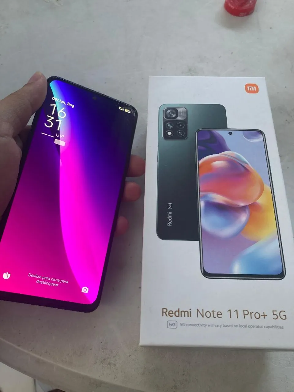 Redmi note 11 pro plus 5g caixa e acessórios