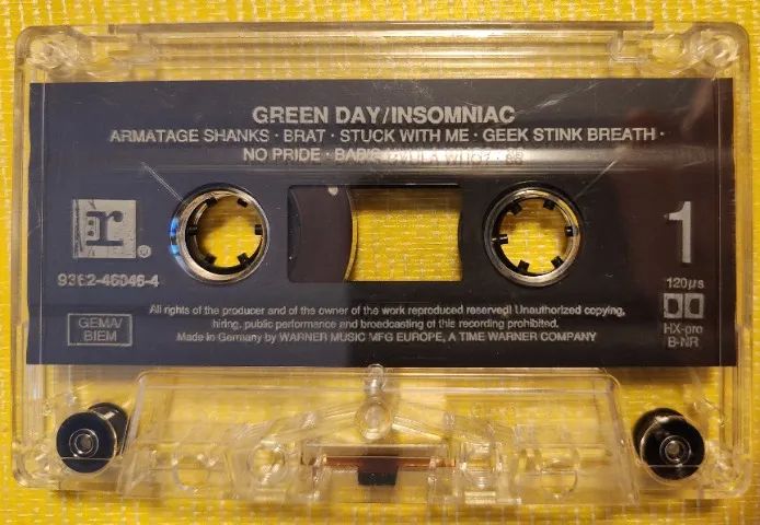 Fita Cassette Green Day - Insomniac - Foto 3