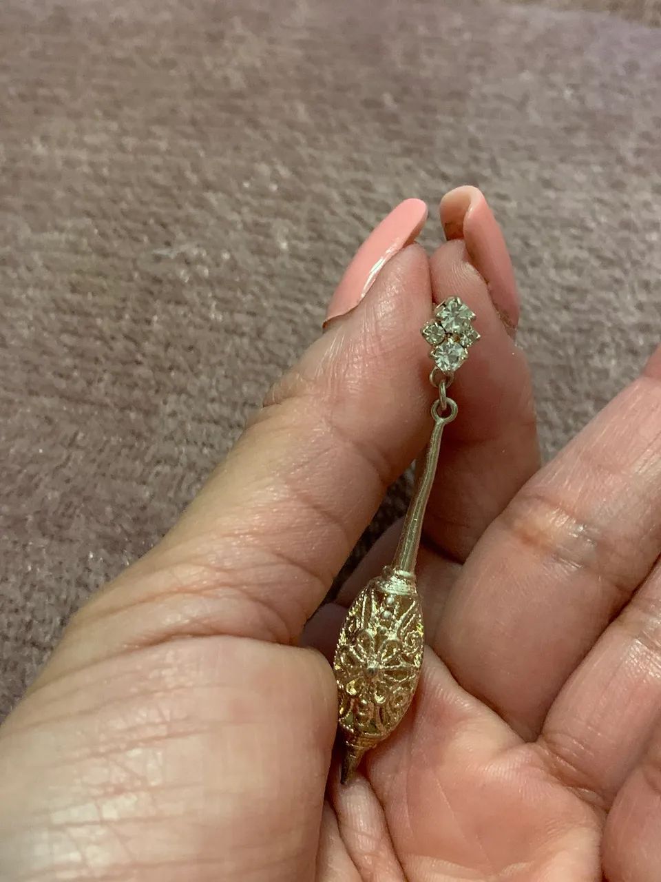  Brinco zirconia + prata 925  - Foto 2