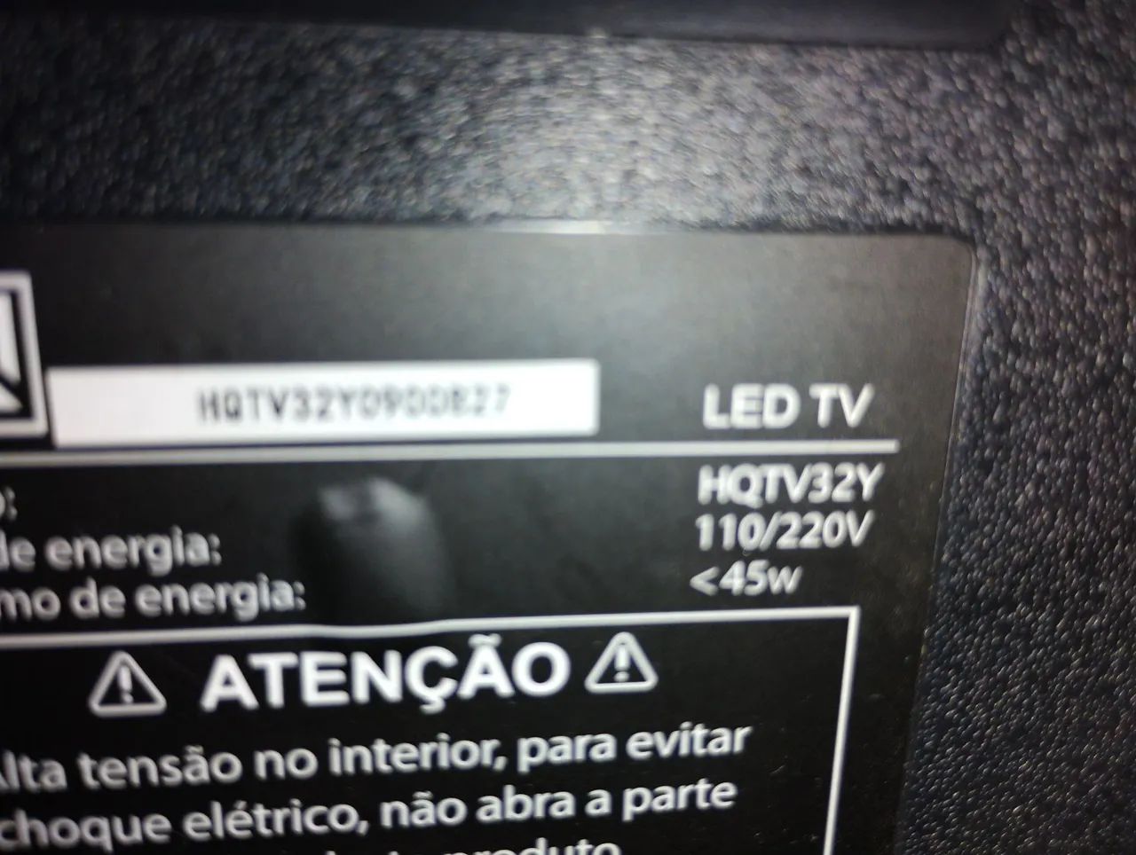 TV LED HQ 32 Polegadas Modelo HQTV32Y Defeito Tela - Foto 5