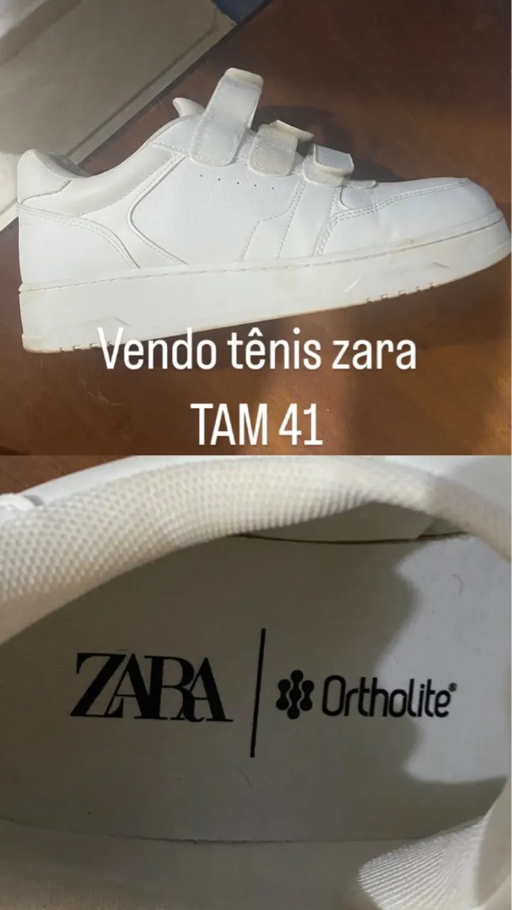 Tênis Zara Branco TAM 41