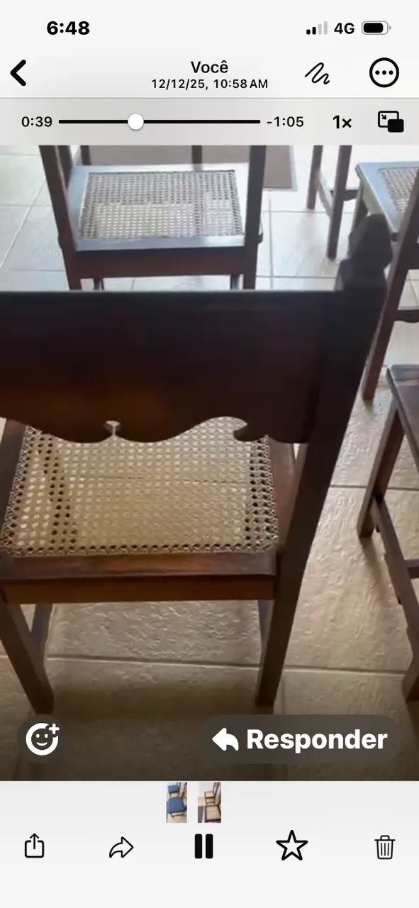  6 Cadeiras de jacarandá em ótimo  estsdo - Foto 2