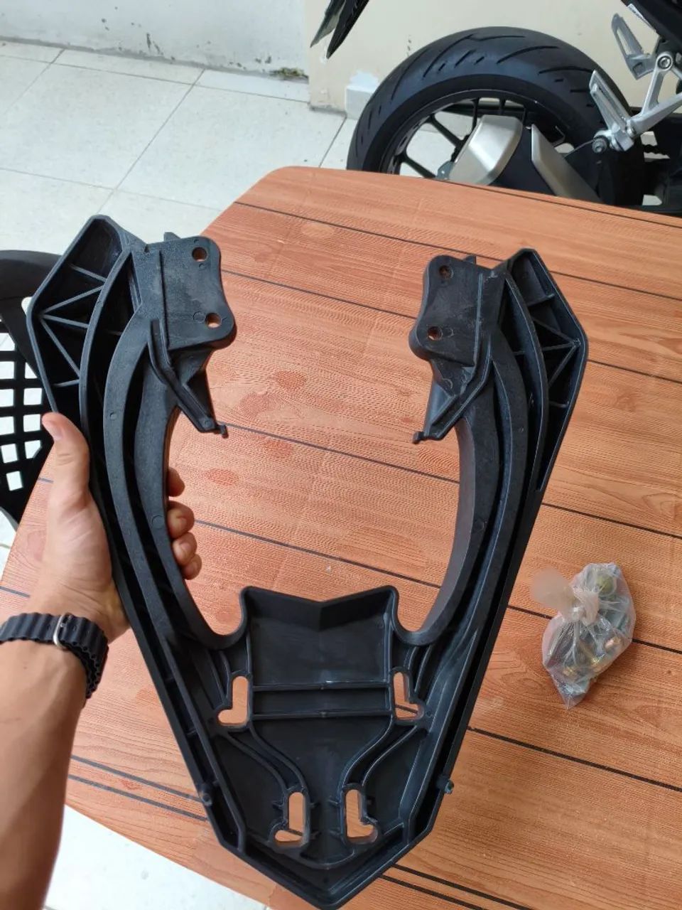 Suporte para Baú CB Twister 2016 a 2022 ( só o suporte) - Foto 4