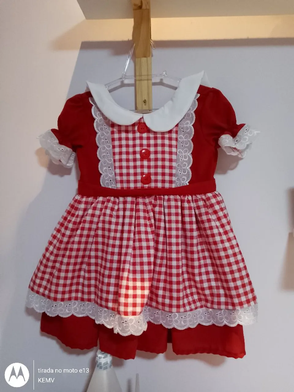 Fantasia chapeuzinho/ Quadrilha vermelho - Tam 1/2 anos
