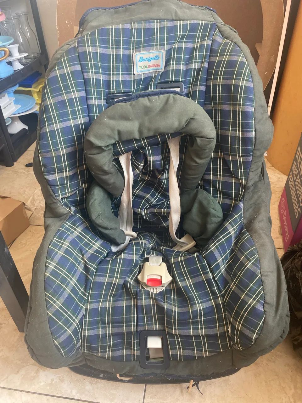 Cadeirinha de carro Burigotto moda italiana