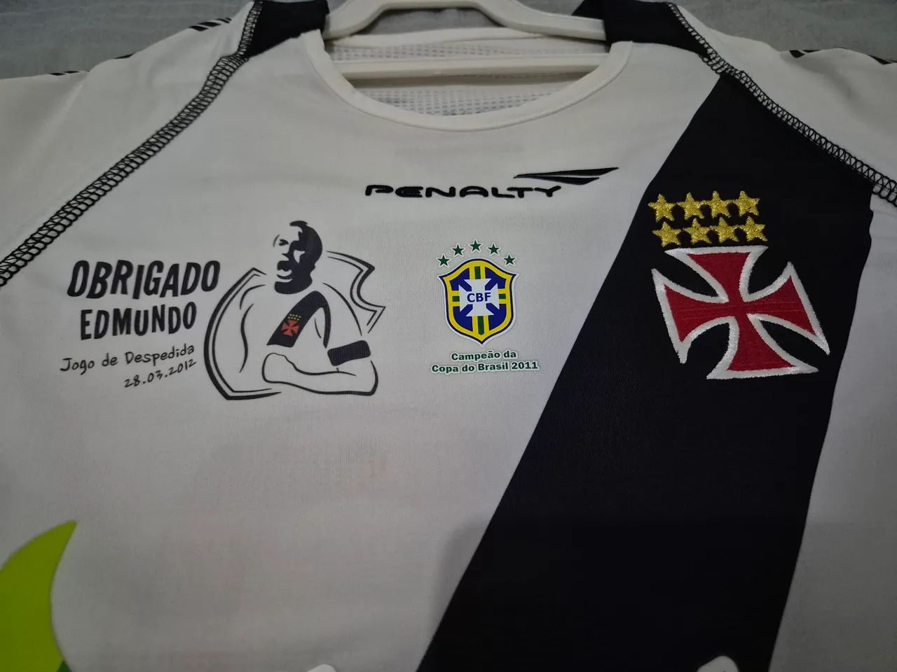 Camisa Vasco Edmundo Jogo Despedida Penalty - Foto 5