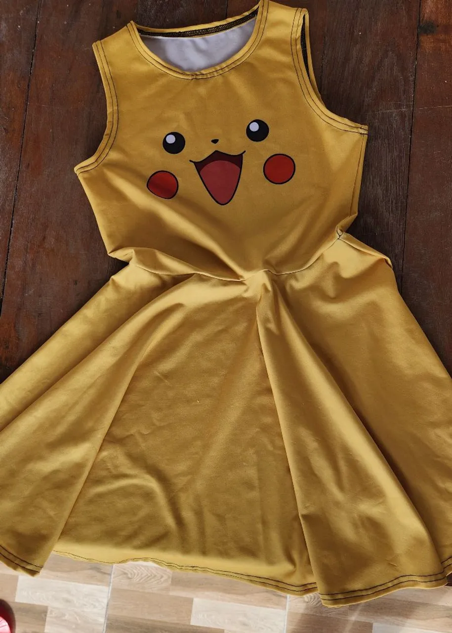 Vestido Infantil Pikachu - Fantasia Divertida