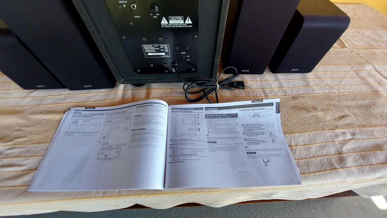Conjunto de caixas denon 5.1 para home theater  - Foto 4