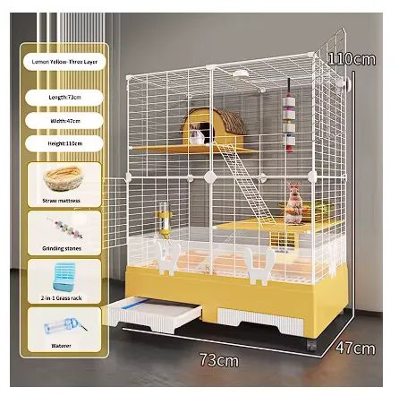 A Casinha para Coelho e Roedores - Conforto, Higiene e Diversão em 3 Níveis - Foto 5