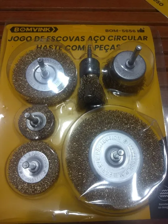 Jogo de Escovas de Aço Circular