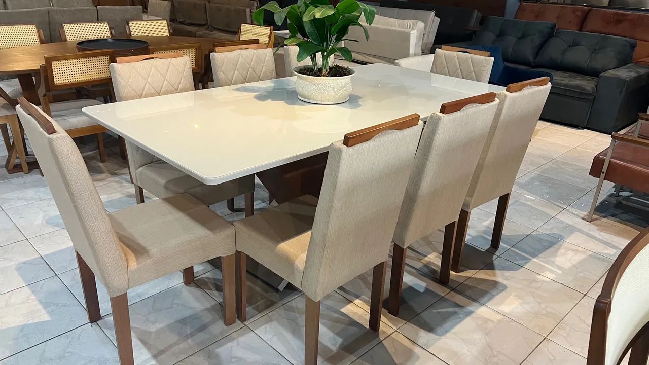Mesa de Jantar Elegante com 6 Cadeiras - Foto 2