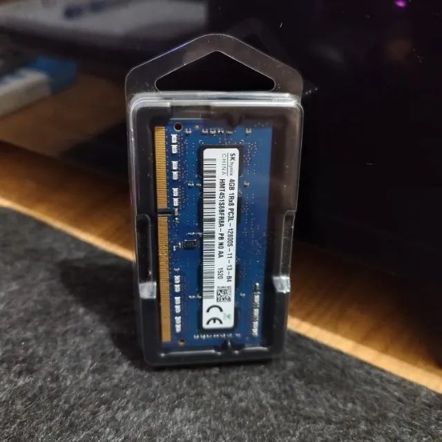 Memoria DDR3L 4gb 1600MHz Para Notebook (baixo consumo)