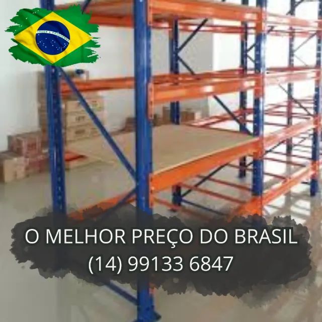 Porta palete estante de aço p/ estoque