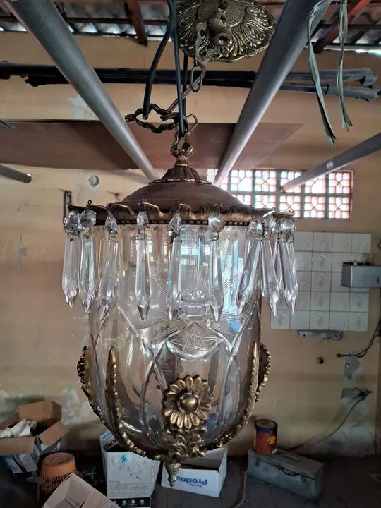 Lustre de Cristal Antigo