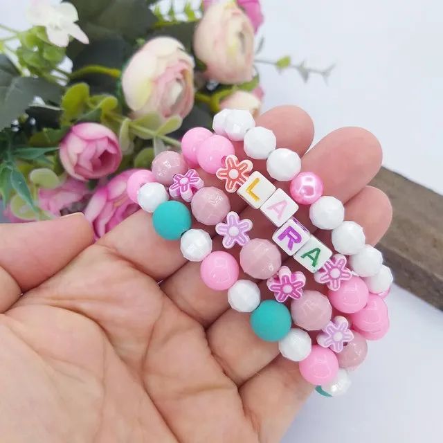 Pulseira de Miçanga Personalizada com Nome - Foto 3